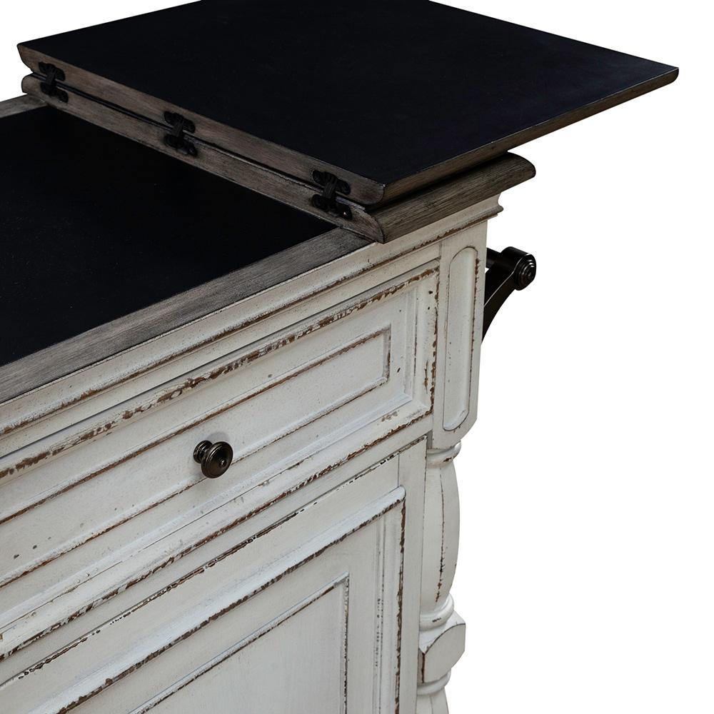 Liberty Furniture - Magnolia Manor Bar Cart in Antique White & Weathered Bark - 244-AT3000 veiw 15