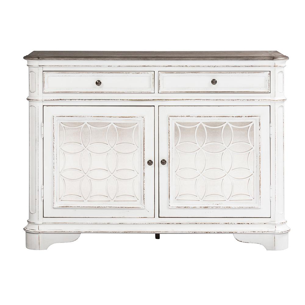 Liberty Furniture - Magnolia Manor Buffet in Antique White & Weathered Bark - 244-CB5692 veiw 3