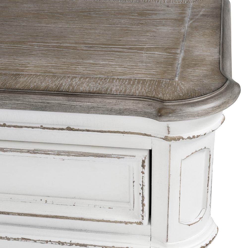 Liberty Furniture - Magnolia Manor Buffet in Antique White & Weathered Bark - 244-CB5692 veiw 4