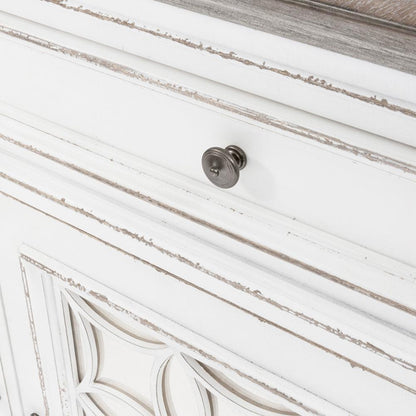 Liberty Furniture - Magnolia Manor Buffet in Antique White & Weathered Bark - 244-CB5692 veiw 6
