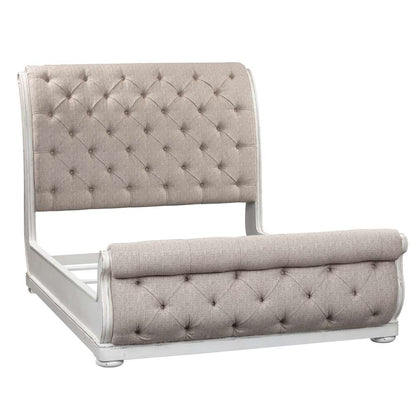 Liberty Furniture - Magnolia Manor California King Upholstered Sleigh Bed  - 244-BR-CKUSL veiw 3