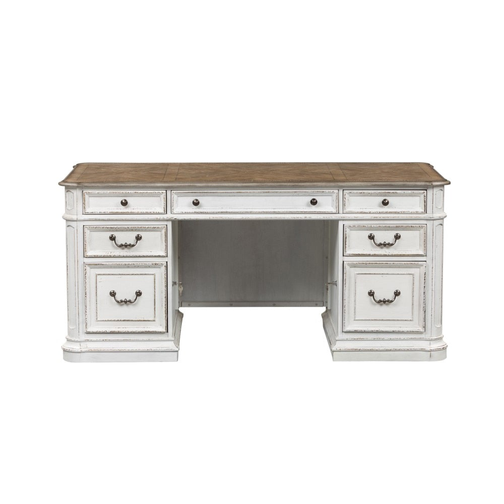 Liberty Furniture - Magnolia Manor Complete Desk - 244-HOJ-CDS veiw 3