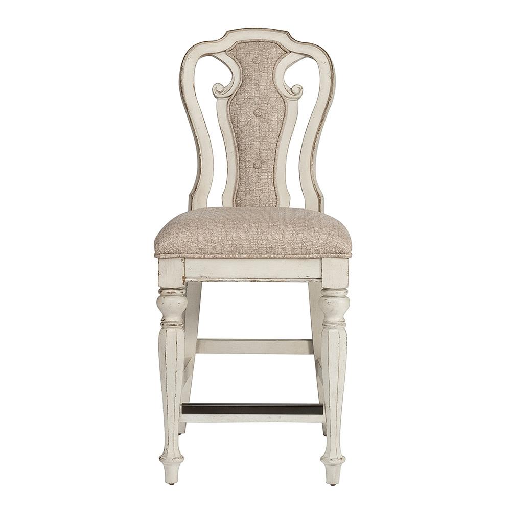 Liberty Furniture - Magnolia Manor Counter Height Chair  in Antique White & Weathered Bark - 244-B650124 veiw 3