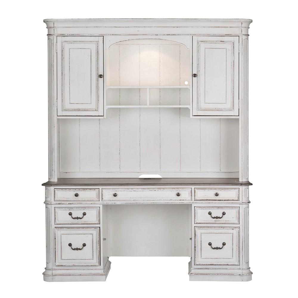 Liberty Furniture - Magnolia Manor Credenza & Hutch - 244-HOJ-CHS veiw 2