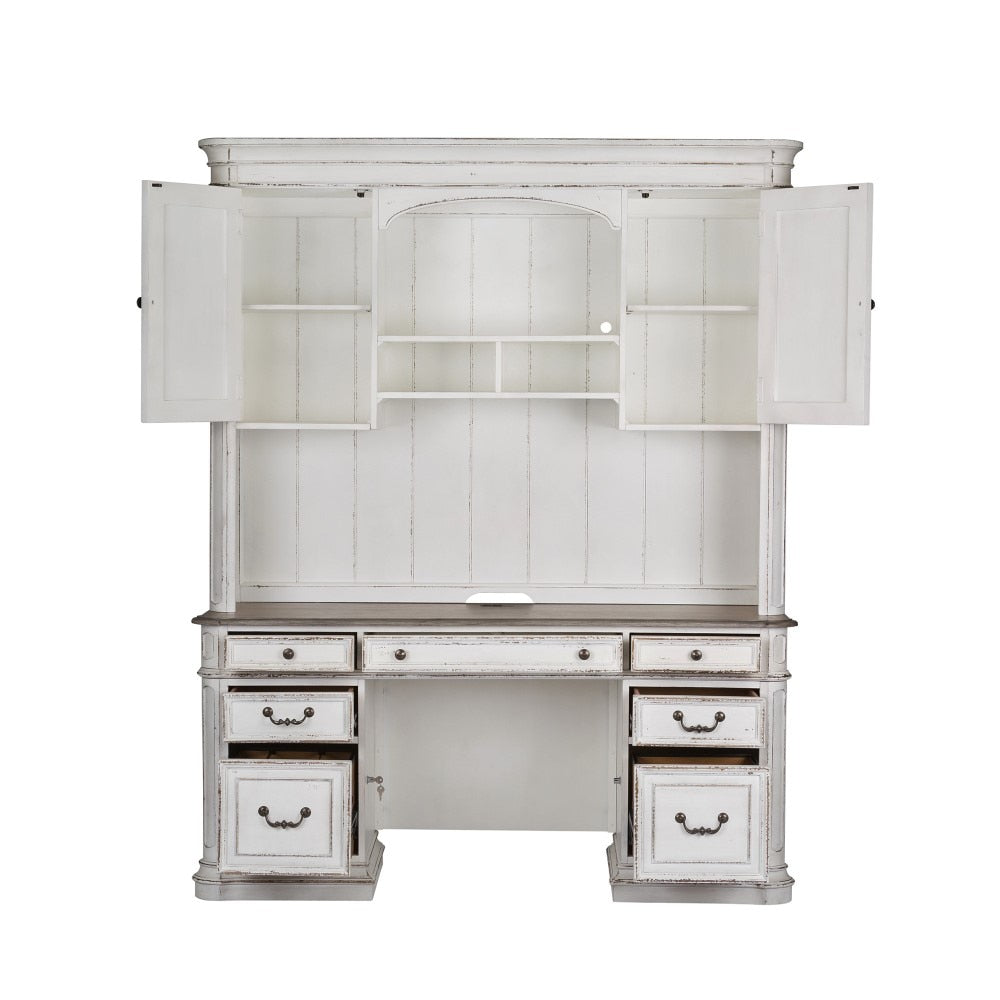Liberty Furniture - Magnolia Manor Credenza & Hutch - 244-HOJ-CHS veiw 4