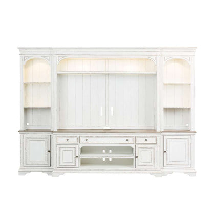 Liberty Furniture - Magnolia Manor Entertainment Center with Piers  - 244-ENTW-ECP veiw 2