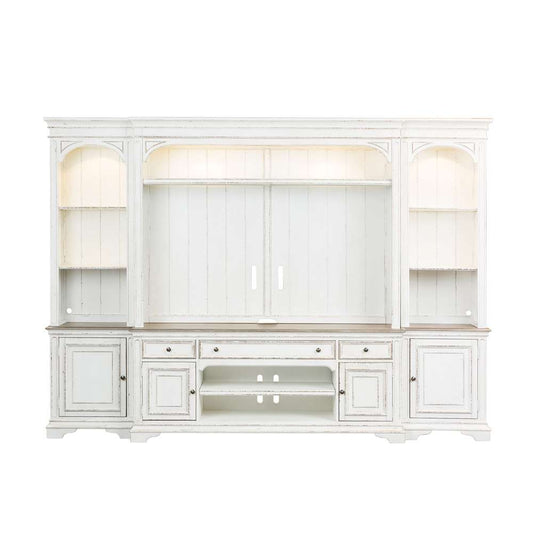 Liberty Furniture - Magnolia Manor Entertainment Center with Piers  - 244-ENTW-ECP veiw 2