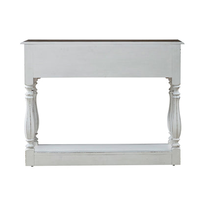 Liberty Furniture - Magnolia Manor Hall Console in Antique White & Weathered Bark - 244-AT2003 veiw 5