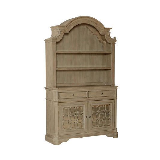 Liberty Furniture - Magnolia Manor Hutch & Buffet  in Weathered Bisque - 244N-DR-HB veiw 2