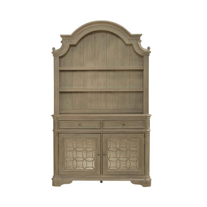 Liberty Furniture - Magnolia Manor Hutch & Buffet  in Weathered Bisque - 244N-DR-HB veiw 3