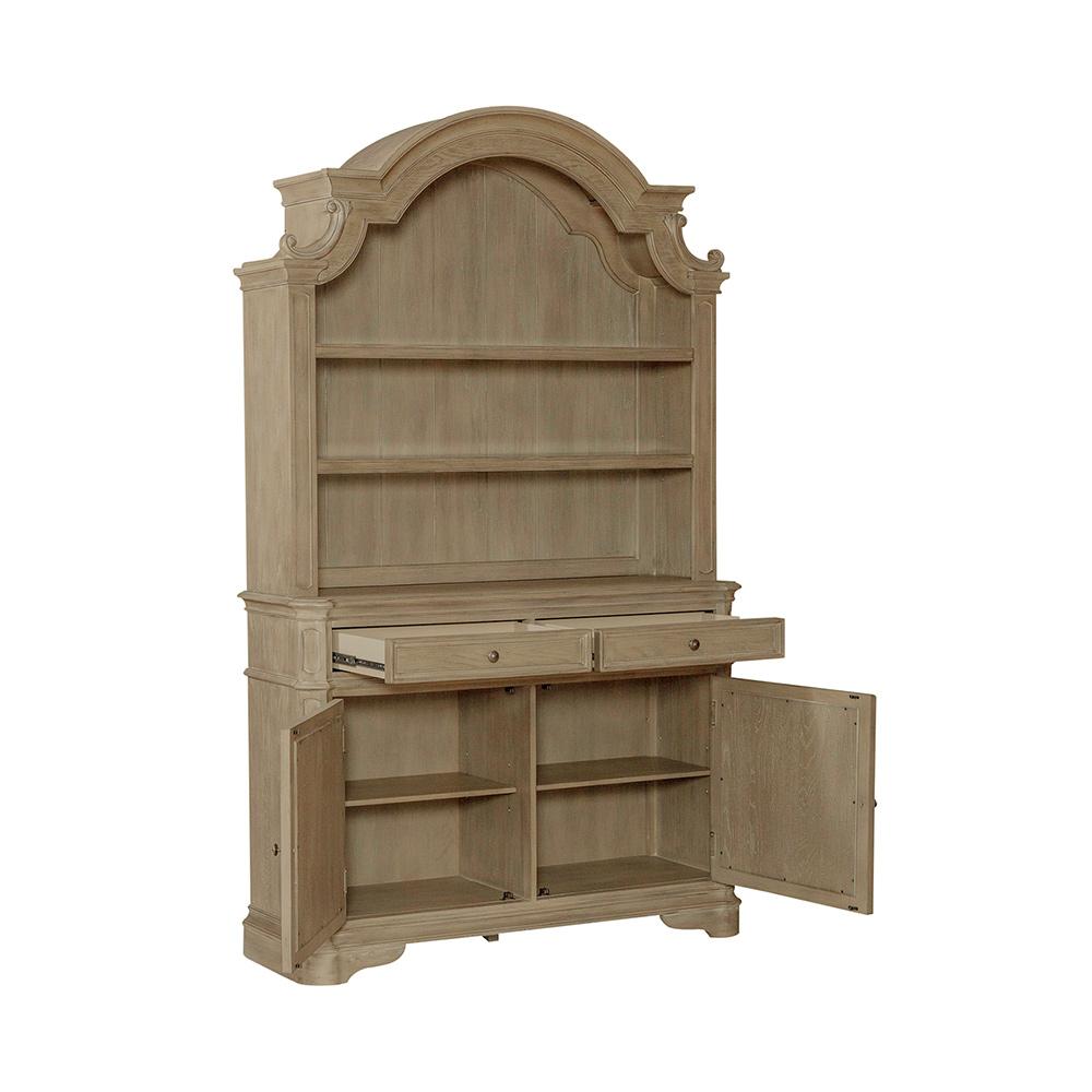 Liberty Furniture - Magnolia Manor Hutch & Buffet  in Weathered Bisque - 244N-DR-HB veiw 6