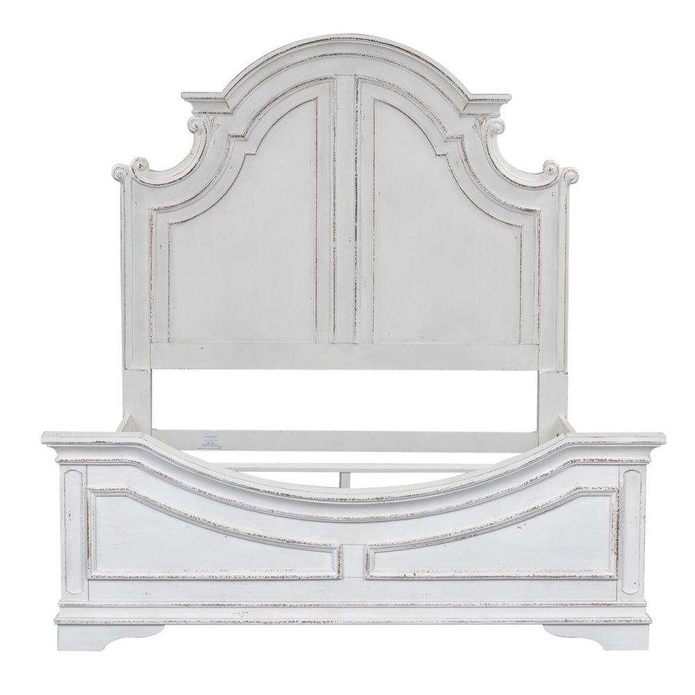 Liberty Furniture - Magnolia Manor - King California Panel Bed, Dresser & Mirror, Chest, Night Stand in White - 244-BR-CPBDMCN view 3