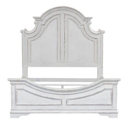 Liberty Furniture - Magnolia Manor - King California Panel Bed, Dresser & Mirror in White - 244-BR-CPBDM view 3