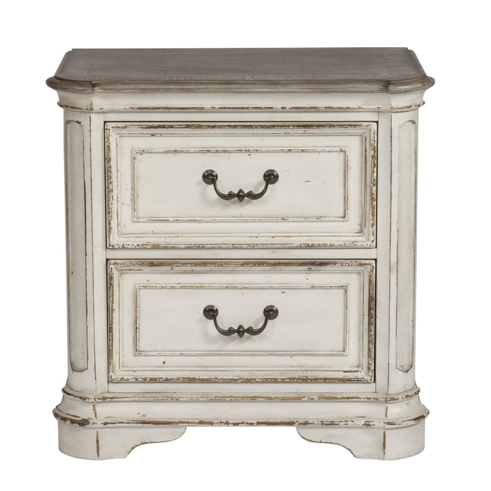 Liberty Furniture - Magnolia Manor - King California Panel Bed, Dresser & Mirror, Night Stand in White - 244-BR-CPBDMN view 5