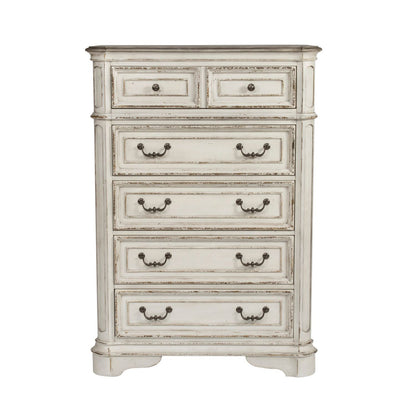 Liberty Furniture - Magnolia Manor King California Upholstered Bed, Dresser & Mirror, Chest, Night Stand - 244-BR-CKUBDMCN view 5