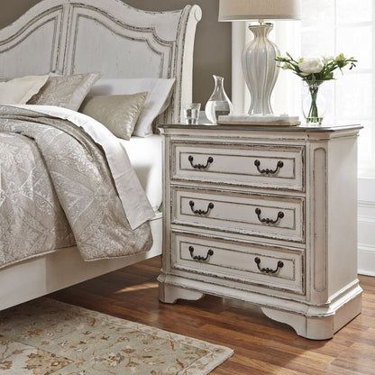 Liberty Furniture - Magnolia Manor King Uph Sleigh Bed, 2 Bedside Chests - 244-BR-KUSL2BSC view 6
