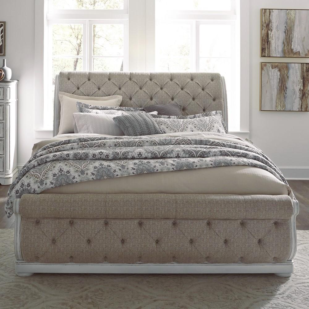 Liberty Furniture - Magnolia Manor King Uph Sleigh Bed - 244-BR-KUSL veiw 2