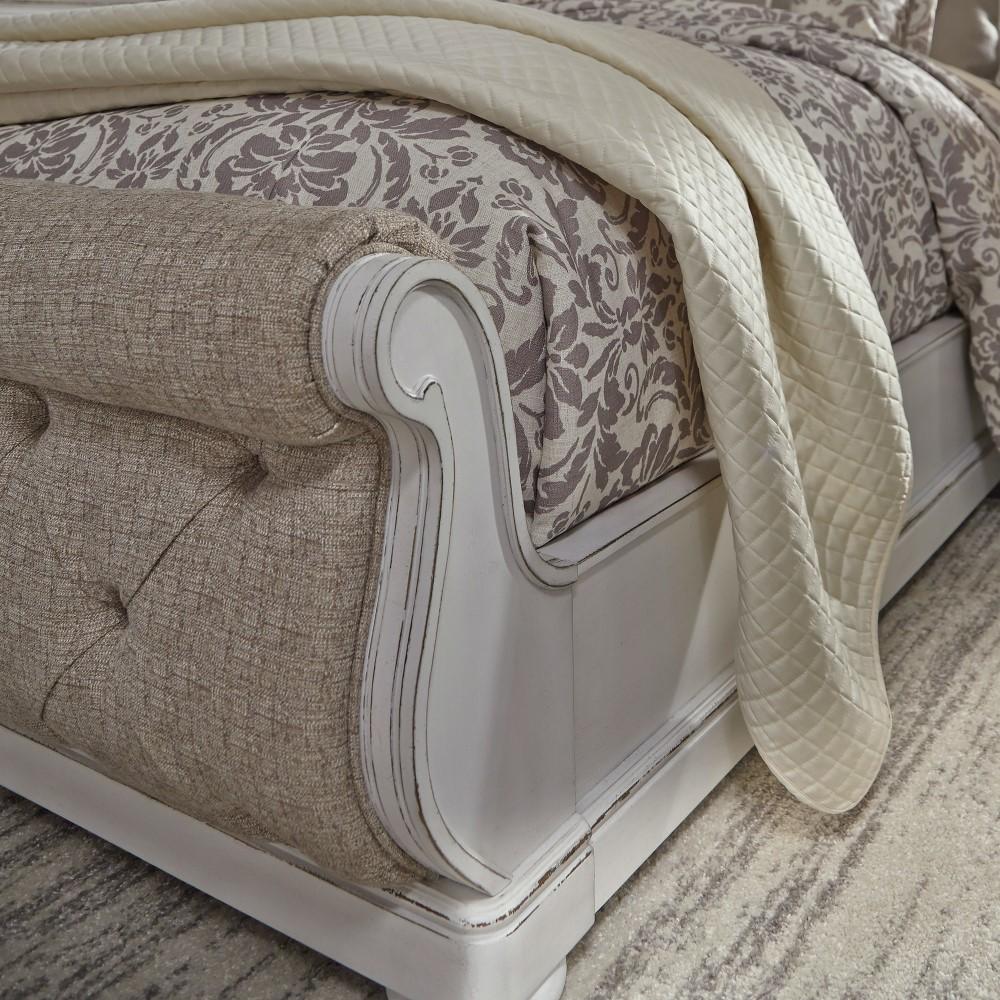 Liberty Furniture - Magnolia Manor King Uph Sleigh Bed - 244-BR-KUSL veiw 3