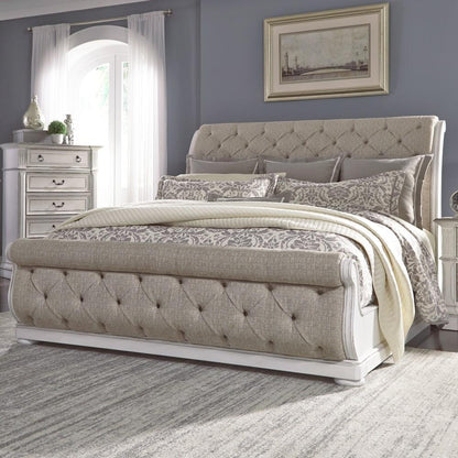 Liberty Furniture - Magnolia Manor King Uph Sleigh Bed - 244-BR-KUSL veiw 4
