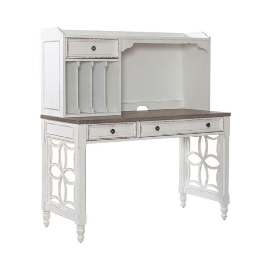 Liberty Furniture - Magnolia Manor L Shaped Leg Desk Set  - 244-HOJ-LSLD veiw 2