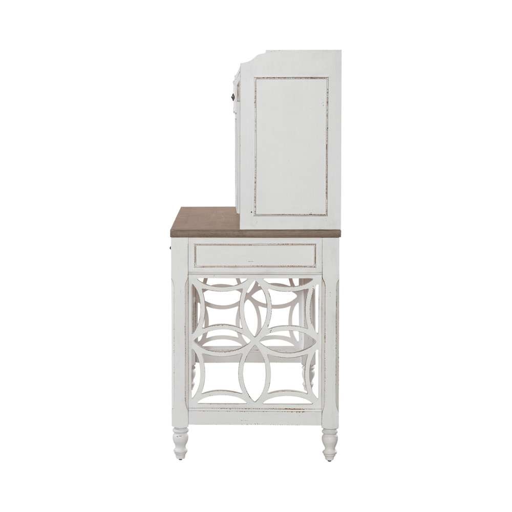 Liberty Furniture - Magnolia Manor L Shaped Leg Desk Set  - 244-HOJ-LSLD veiw 4