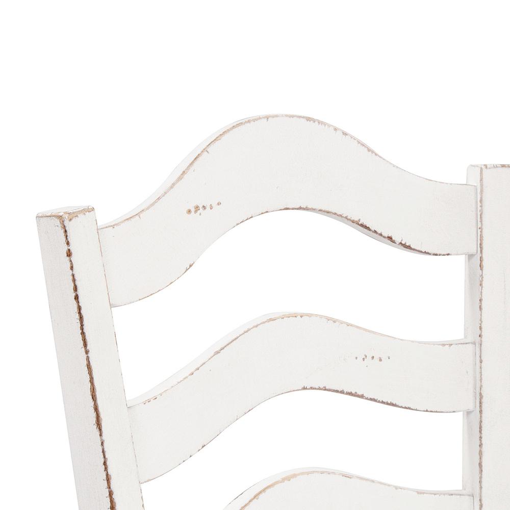 Liberty Furniture - Magnolia Manor Ladder Back Counter Chair  in Antique White & Weathered Bark - 244-B200024 veiw 7