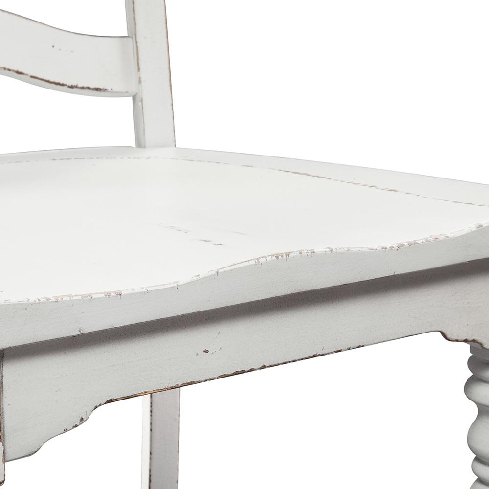 Liberty Furniture - Magnolia Manor Ladder Back Side Chair  in Antique White & Weathered Bark - 244-C2000S veiw 6
