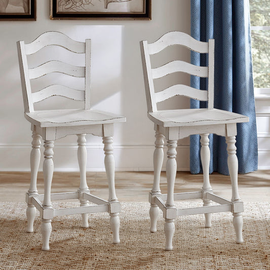 Liberty Furniture - Magnolia Manor Ladderback Swivel Counter Height Chair - Set of 2 - 244-B200324-2PK view 1