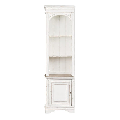 Liberty Furniture - Magnolia Manor Left Pier in Antique White & Weathered Bark - 244-EL00 veiw 3