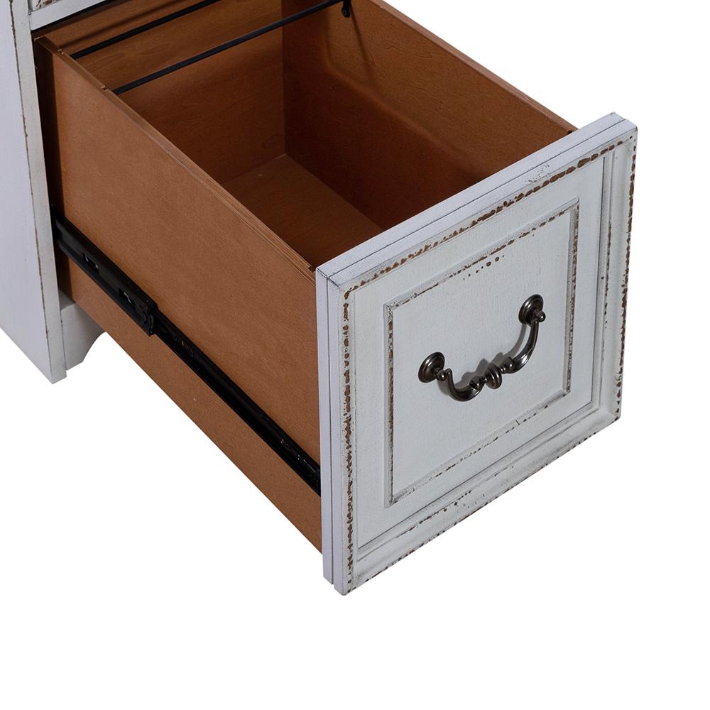 Liberty Furniture - Magnolia Manor Mobile File in Antique White & Weathered Bark - 244-HO145 veiw 3