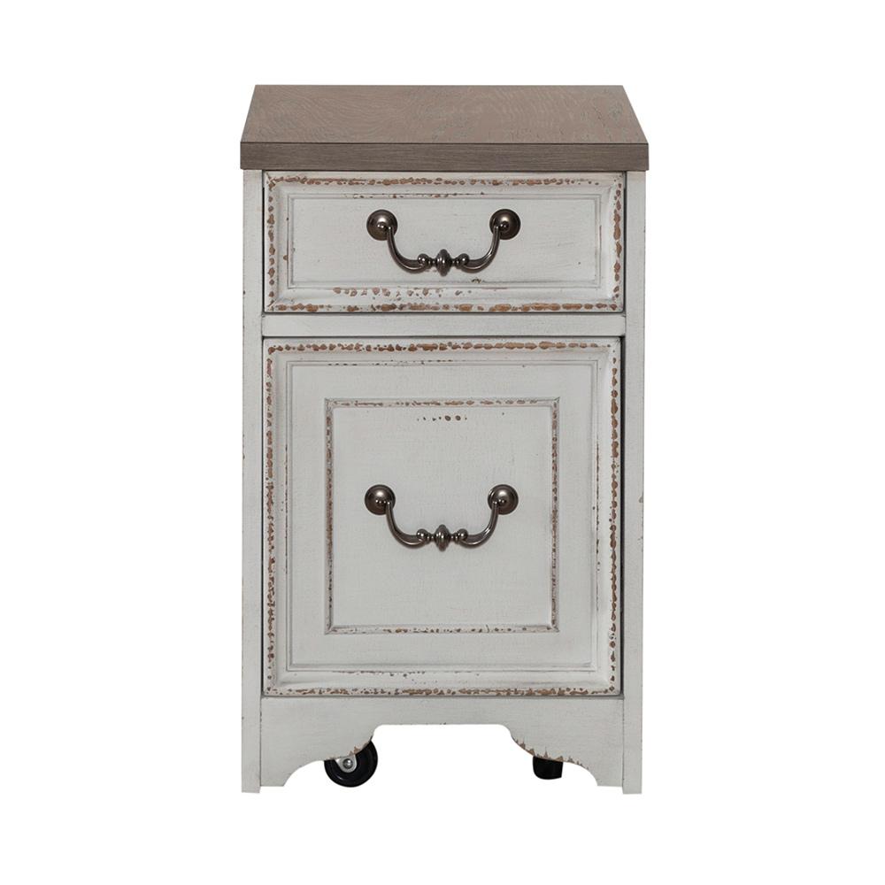 Liberty Furniture - Magnolia Manor Mobile File in Antique White & Weathered Bark - 244-HO145 veiw 5