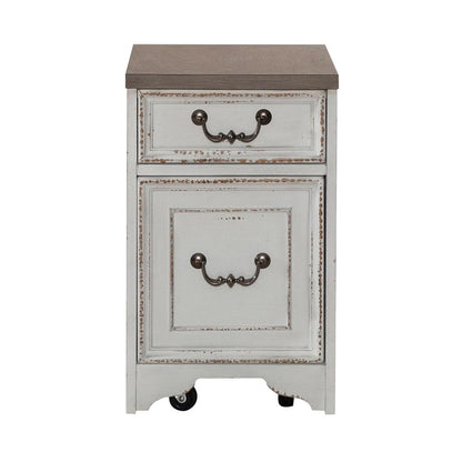 Liberty Furniture - Magnolia Manor Mobile File in Antique White & Weathered Bark - 244-HO145 veiw 5