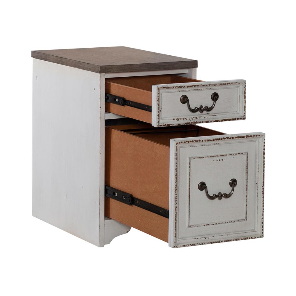 Liberty Furniture - Magnolia Manor Mobile File in Antique White & Weathered Bark - 244-HO145 veiw 9