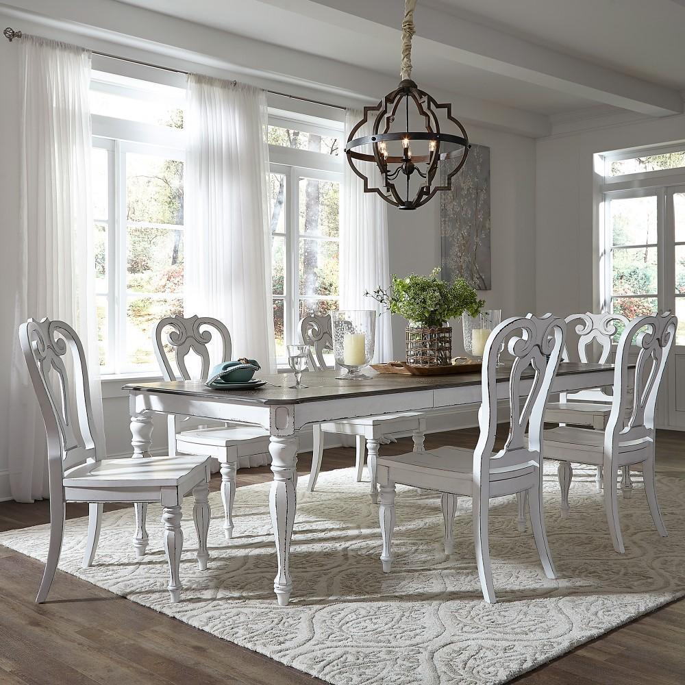 Liberty Furniture - Magnolia Manor 7 Piece Leg Table Set - 244-DR-O7LGS veiw 1