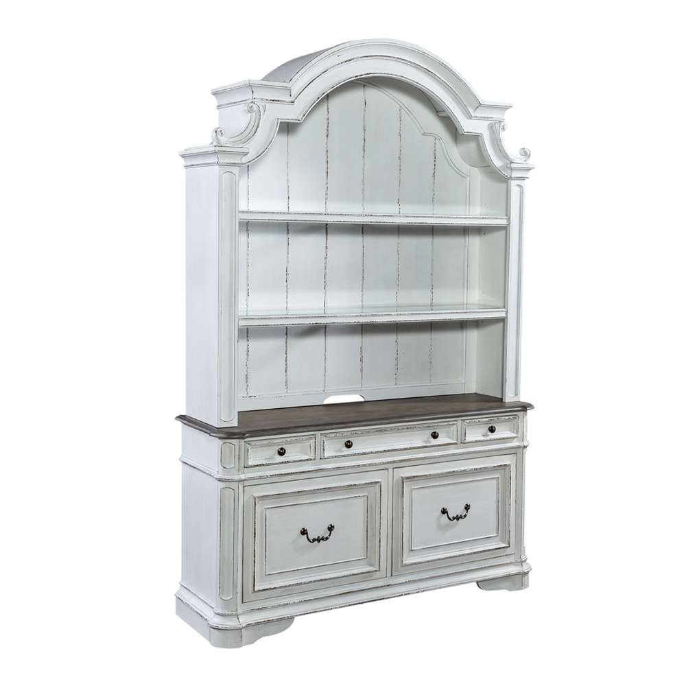 Liberty Furniture - Magnolia Manor Opt Credenza & Hutch  - 244-HOJ-OCHS veiw 2