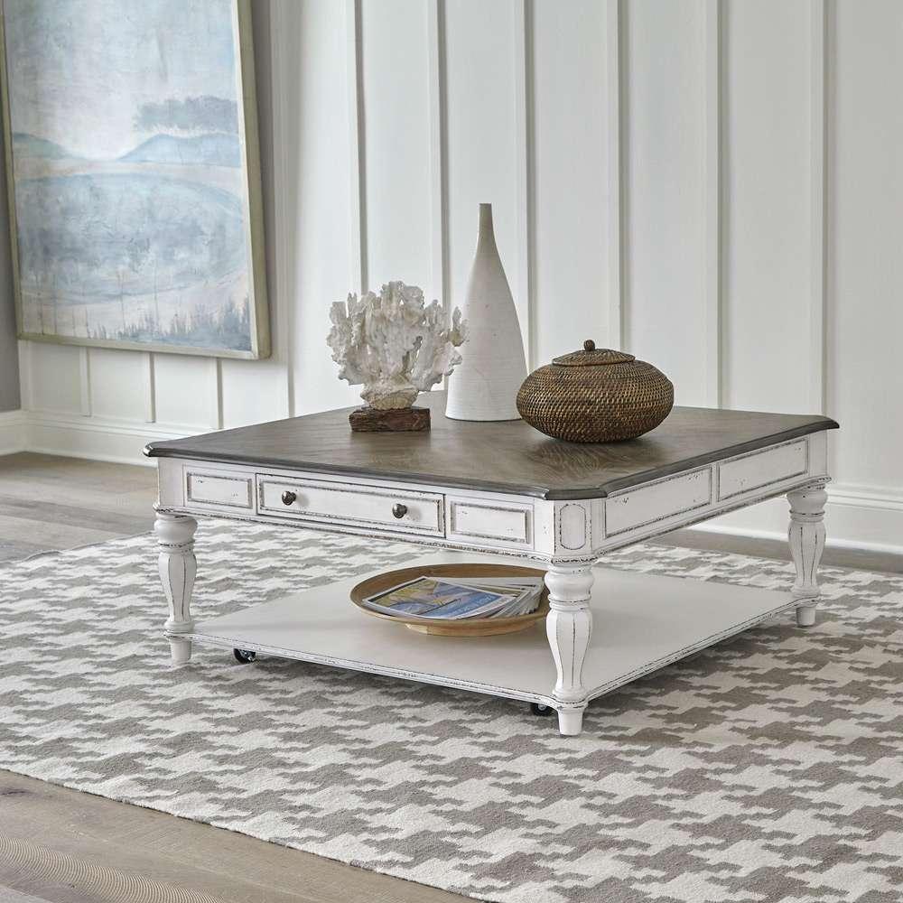 Liberty Furniture - Magnolia Manor Oversized Square Cocktail Table - 244-OT1014 veiw 1
