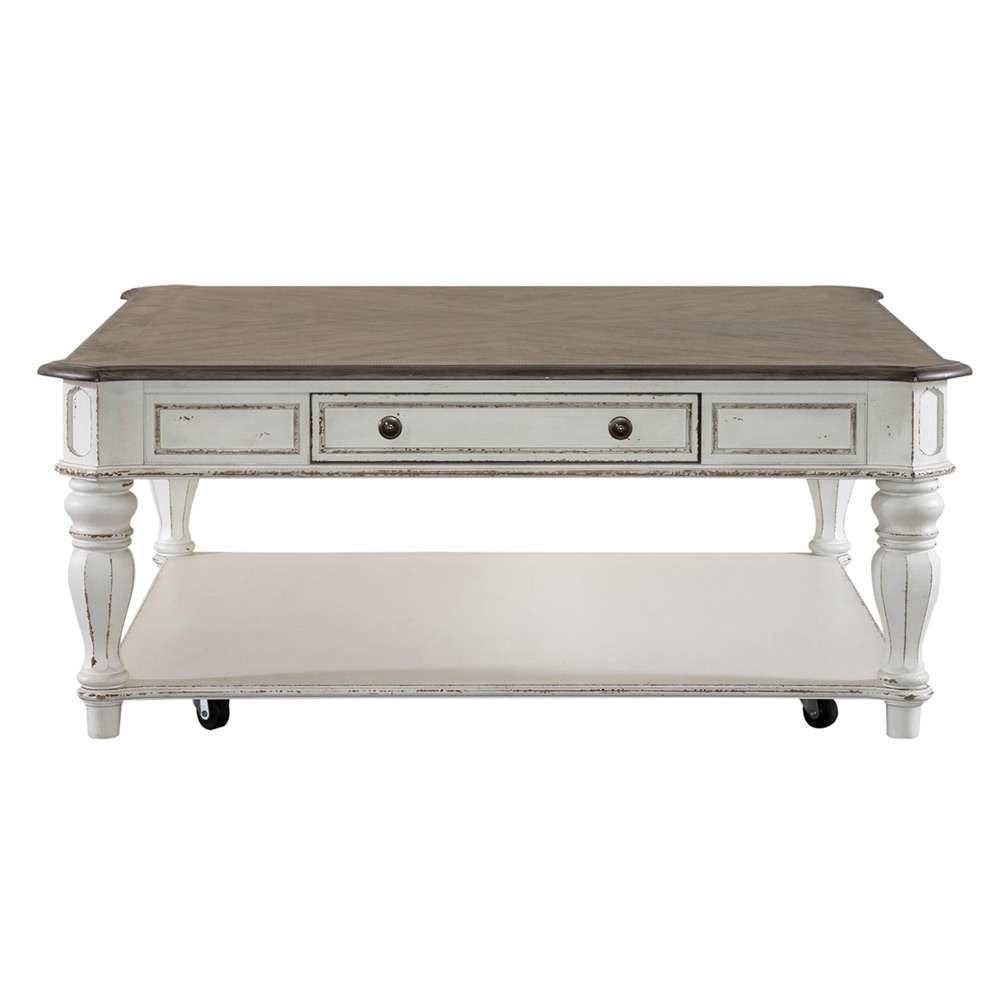 Liberty Furniture - Magnolia Manor Oversized Square Cocktail Table - 244-OT1014 veiw 4