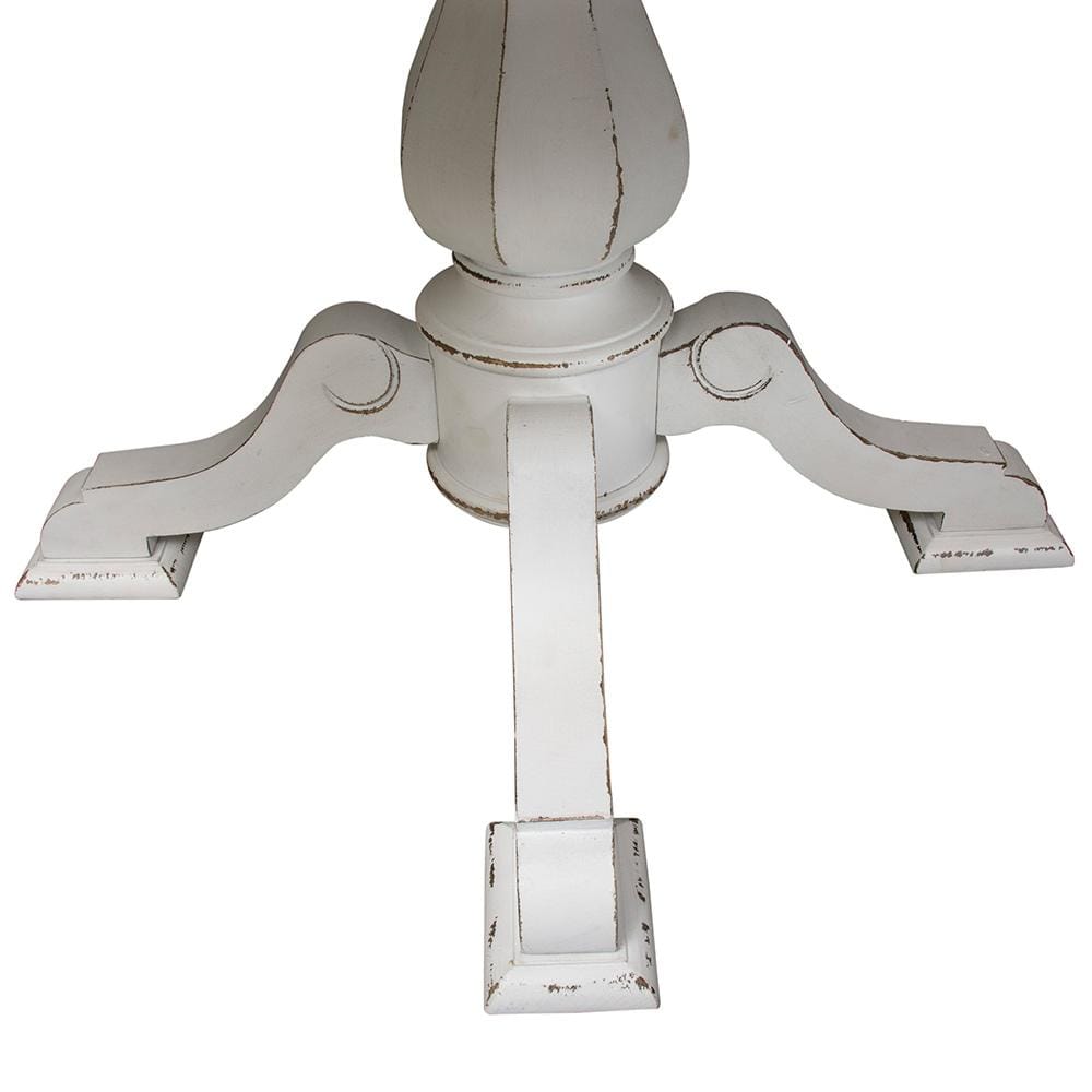 Liberty Furniture - Magnolia Manor Pedestal Table in Antique White & Weathered Bark - 244-DR-PED veiw 4