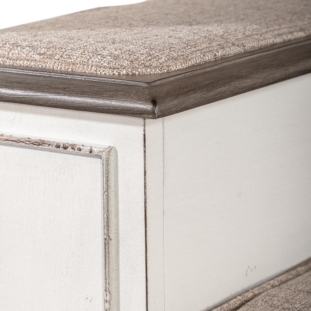 Liberty Furniture - Magnolia Manor Pet Steps in Antique White & Weathered Bark - 244-BR1000 veiw 7