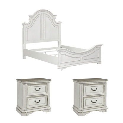 Liberty Furniture - Magnolia Manor Queen Panel Bed, 2 Nightstands - 244-BR-QPB2NS view 1