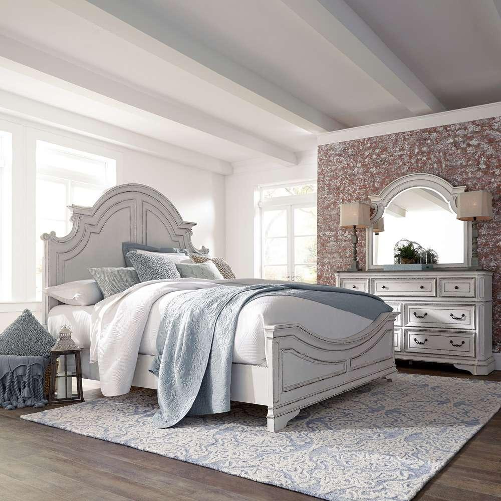 Liberty Furniture - Magnolia Manor Queen Panel Bed, Dresser & Mirror  - 244-BR-QPBDM veiw 1