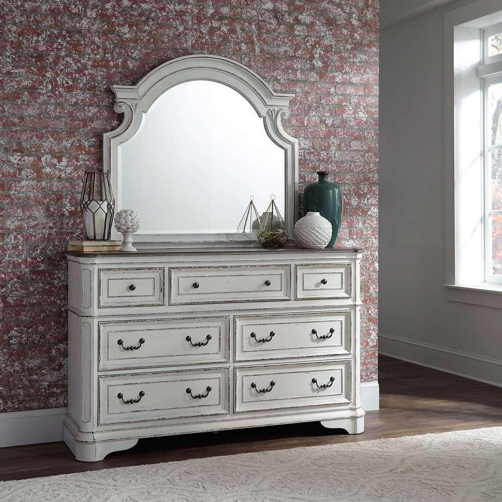 Liberty Furniture - Magnolia Manor Queen Panel Bed, Dresser & Mirror  - 244-BR-QPBDM veiw 2