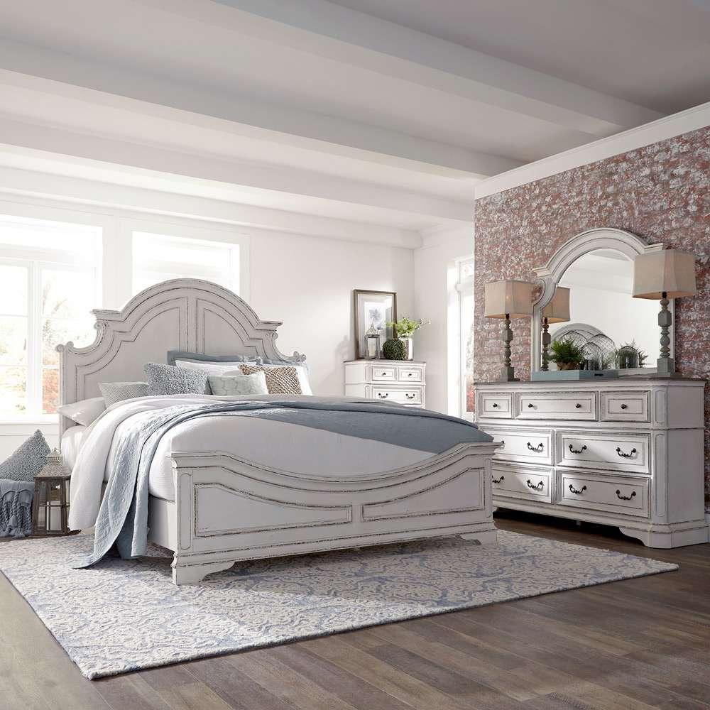 Liberty Furniture - Magnolia Manor Queen Panel Bed, Dresser & Mirror, Chest  - 244-BR-QPBDMC veiw 1