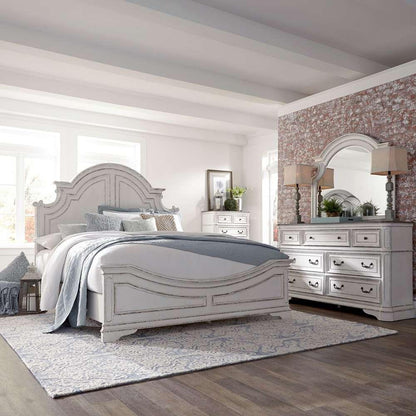 Liberty Furniture - Magnolia Manor Queen Panel Bed, Dresser & Mirror, Chest  - 244-BR-QPBDMC veiw 1