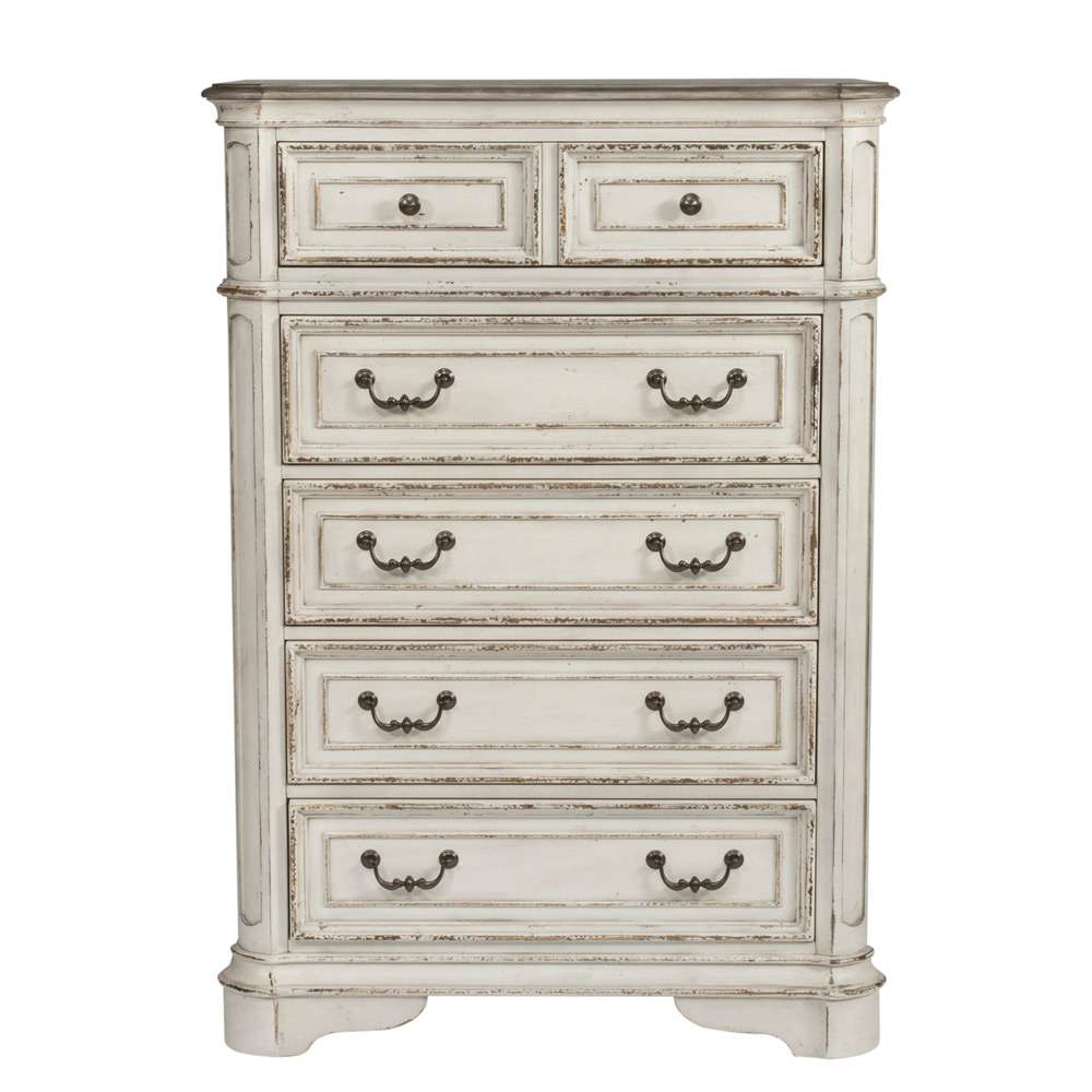 Liberty Furniture - Magnolia Manor Queen Panel Bed, Dresser & Mirror, Chest  - 244-BR-QPBDMC veiw 5