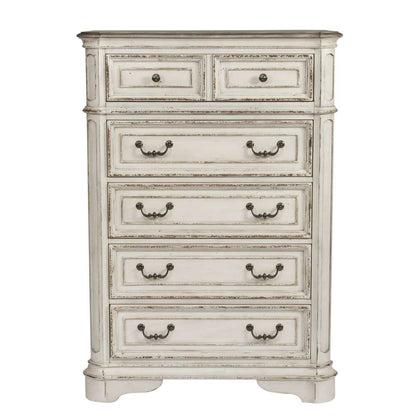 Liberty Furniture - Magnolia Manor Queen Panel Bed, Dresser & Mirror, Chest  - 244-BR-QPBDMC veiw 5