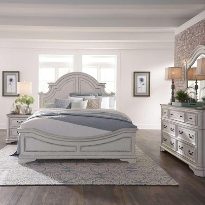 Liberty Furniture - Magnolia Manor Queen Panel Bed, Dresser & Mirror, Night Stand  - 244-BR-QPBDMN veiw 1