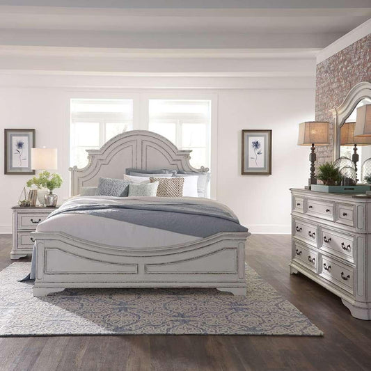 Liberty Furniture - Magnolia Manor Queen Panel Bed, Dresser & Mirror, Night Stand  - 244-BR-QPBDMN veiw 1