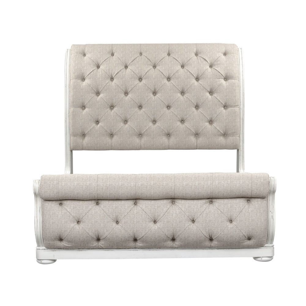 Liberty Furniture - Magnolia Manor Queen Uph Sleigh Bed, 2 Bedside Chests - 244-BR-QUSL2BSC view 3