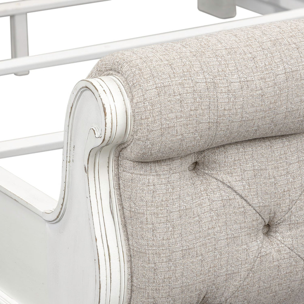 Liberty Furniture - Magnolia Manor Queen Uph Sleigh Bed, 2 Bedside Chests - 244-BR-QUSL2BSC view 6